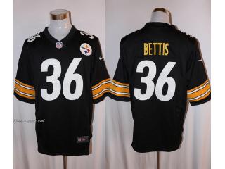 Pittsburgh Steelers 36 Jerome Bettis Black Limited Jersey
