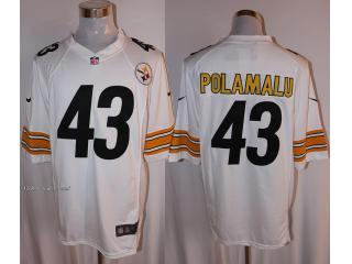 Pittsburgh Steelers 43 Troy Polamalu White Limited Jersey