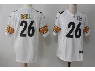 Pittsburgh Steelers 26 LeVeon Bell White Limited Jersey
