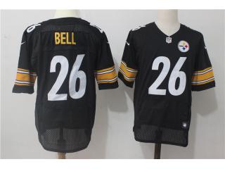 Pittsburgh Steelers 26 LeVeon Bell Elite Football Jersey Black