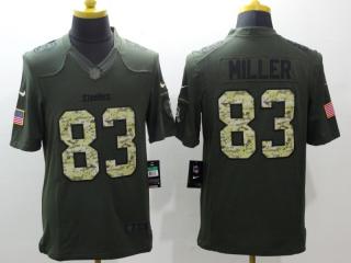 Pittsburgh Steelers 83 Heath Miller Green Salute To Service Limited Jersey