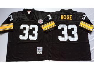 Pittsburgh Steelers 33 Merril Hoge Football Jersey Black Retro