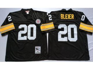 Pittsburgh Steelers 20 Rocky Bleier Football Jersey Black Retro