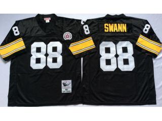 Pittsburgh Steelers 88 Lynn Swann Football Jersey Black Retro