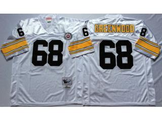 Pittsburgh Steelers 68 L.C. Greenwood Football Jersey White Retro