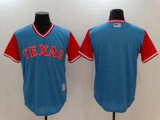 Men's Texas Rangers Majestic Light Blue 2017 Players Weekend Authentic Team Jersey