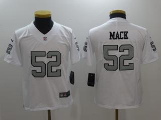 Youth Oakland Raiders 52 Khalil Mack Football Jersey White