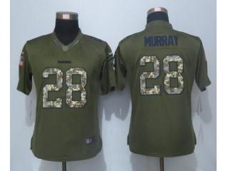 Women Oakland Raiders 28 Latavius Murray Green Salute To Service Limited Jersey