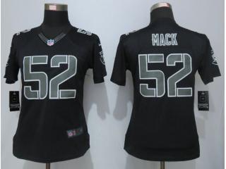 Women Oakland Raiders 52 Khalil Mack Impact Limited Black Jersey
