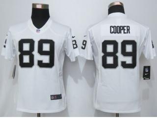 Women Oakland Raiders 89 Amari Cooper White Limited Jersey