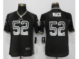 Women Oakland Raiders 52 Khalil Mack Drift Fashion Black Elite Jersey