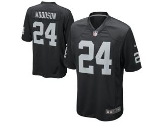 Oakland Raiders 24 Charles Woodson Football Limited Jersey Black