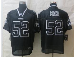 Oakland Raiders 52 Khalil Mack Lights Out Black Elite Jersey