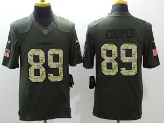 Oakland Raiders 89 Amari Cooper Green Salute To Service Limited Jersey