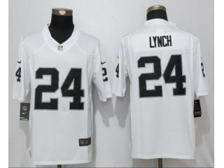 Oakland Raiders 24 Marshawn Lynch Football Jersey White