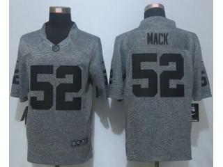 Oakland Raiders 52 Khalil Mack Stitched Gridiron Gray Limited Jersey