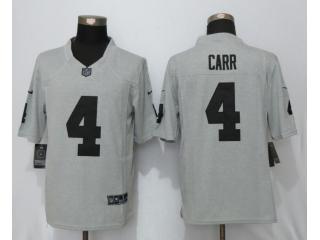 Oakland Raiders 4 Derek Carr Gridiron Gray II Limited Jersey