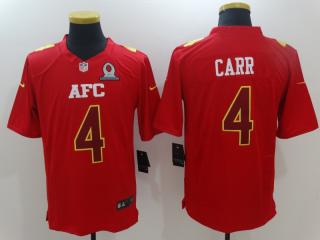 All-Star Oakland Raiders 4 Derek Carr Red 2017 Pro Bowl Limited Jersey