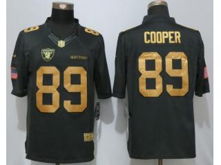 Oakland Raiders 89 Amari Cooper Gold Anthracite Salute To Service Limited Jersey