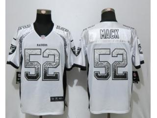 Oakland Raiders 52 Khalil Mack Drift Fashion White Elite Jersey
