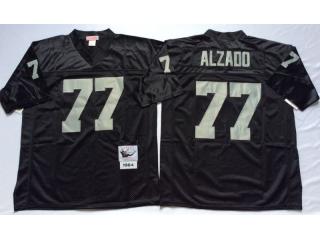 Oakland Raiders 77 Lyle Alzado Football Jersey Black Retro
