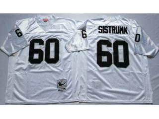 Oakland Raiders 60 otis sistrunk Football Jersey White Retro