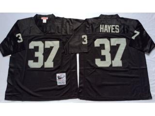 Oakland Raiders 37 Lester Hayes Football Jersey Black Retro