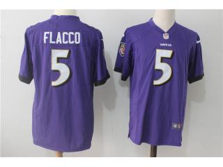 Baltimore Ravens 5 Joe Flacco Football Jersey Purple Fan Edition