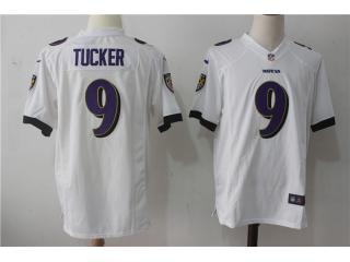 Baltimore Ravens 9 Justin Tucker Football Jersey White Fan Edition