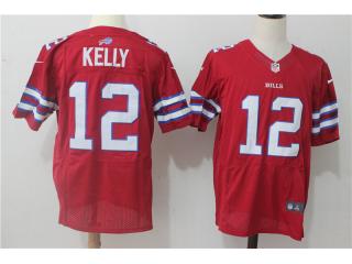 Buffalo Bills 12 Jim Kelly Elite Football Jersey Red