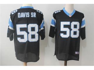 Carolina Panthers 58 Thomas Davis Sr Elite Football Jersey Black