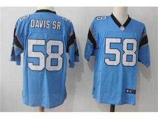 Carolina Panthers 58 Thomas Davis Sr Elite Football Jersey Blue