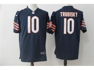Chicago Bears 10 Mitchell Trubisky Football Jersey Navy Blue Fan Edition