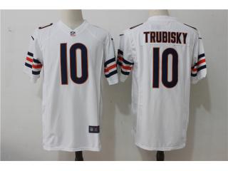 Chicago Bears 10 Mitchell Trubisky Football Jersey White Fan Edition