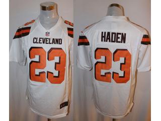 Cleveland Browns 23 Joe Haden Football Jersey White Fan edition