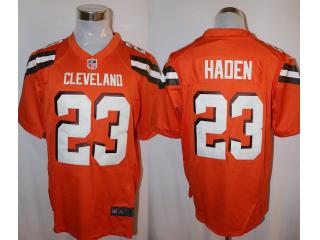 Cleveland Browns 23 Joe Haden Football Jersey Orange Fan edition