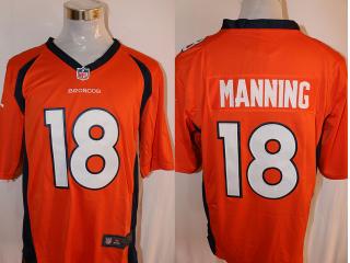 Denver Broncos 18 Peyton Manning Football Jersey Orange Fan edition