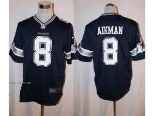 Dallas Cowboys 8 Troy AIikman Football Jersey Navy Blue