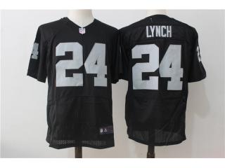 Oakland Raiders 24 Marshawn Lynch Elite Football Jersey Black