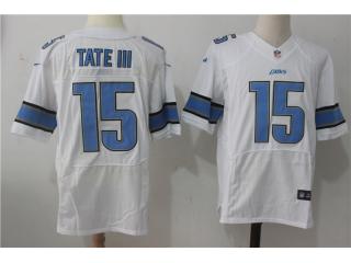 Detroit Lions 15 Golden Tate III Elite Football Jersey White