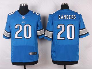 Detroit Lions 20 Barry Sanders Elite Football Jersey Blue