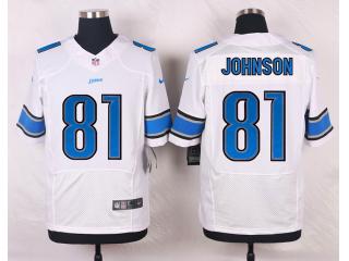 Detroit Lions 81 Calvin Johnson Elite Football Jersey White