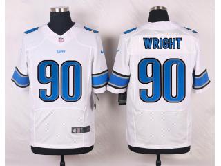 Detroit Lions 90 Gabe Wright Elite Football Jersey White
