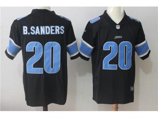 Detroit Lions 20 Barry Sanders Football Jersey Legend Black