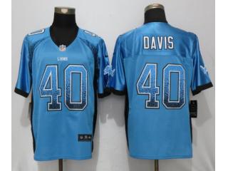 Detroit Lions 40 Jarrad Davis Lights Out Black Elite Jersey