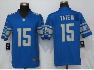 Detroit Lions 15 Golden Tate III Football Jersey Legend Blue