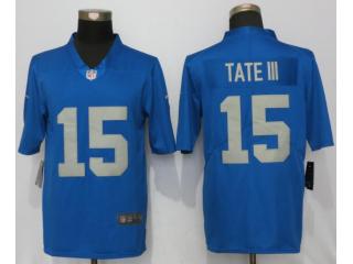 Detroit Lions 15 Golden Tate III Football Jersey Legend Blue