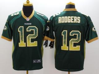Green Bay Packers 12 Aaron Rodgers Drift Fashion Elite Jersey