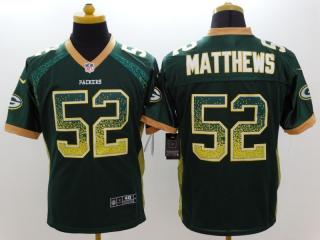 Green Bay Packers 52 Clay Matthews Drift Fashion Elite Jersey