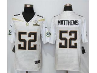 Green Bay Packers 52 Clay Matthews 2016 Pro Bowl White Elite Jersey